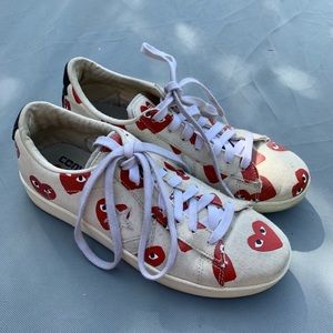 Comme Des Garcons x Converse Lowtop Sneakers Size 9 US/40 EU